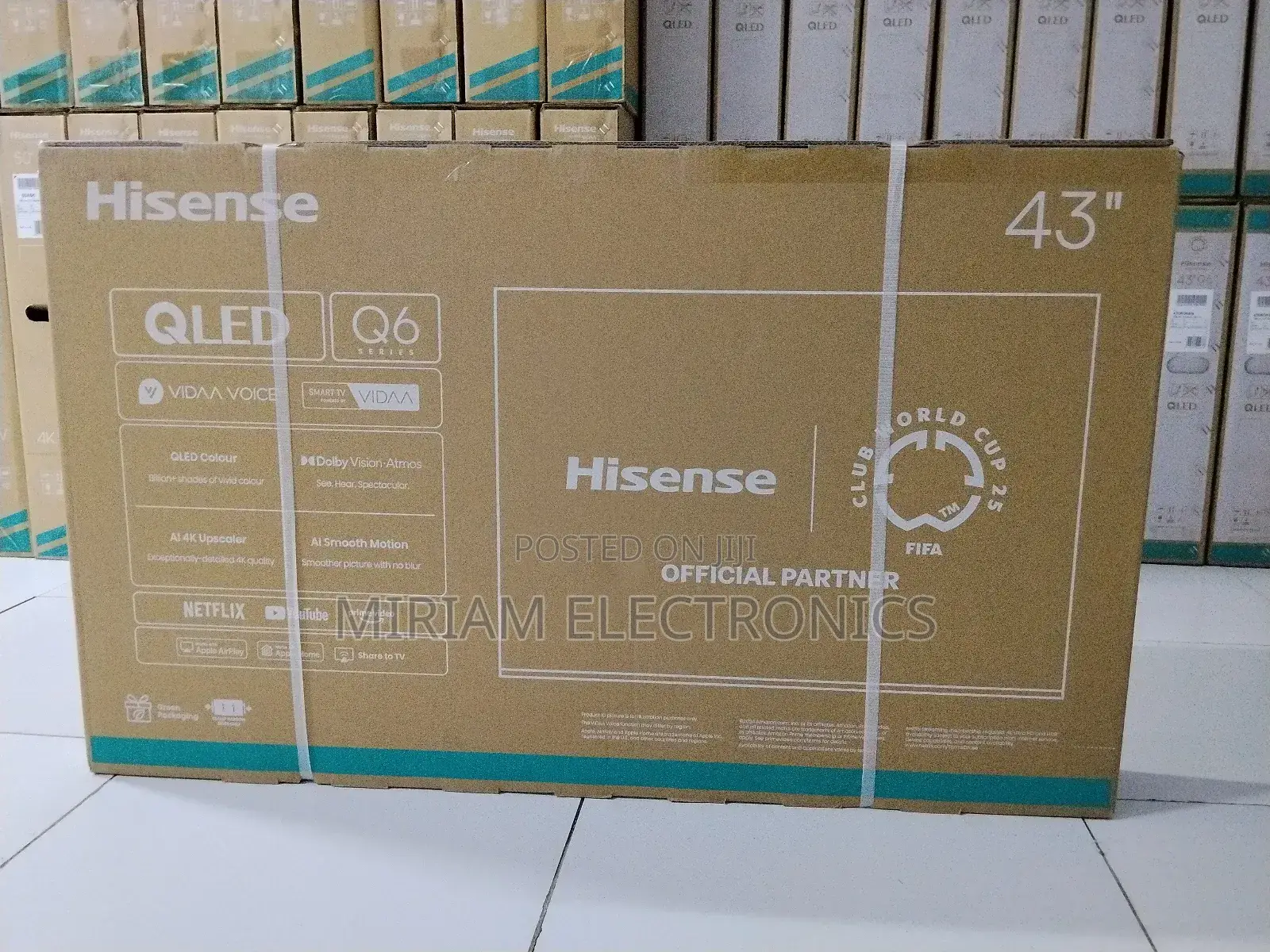 Hisense 43" Qled 43q6n Smart Vidaa Tv