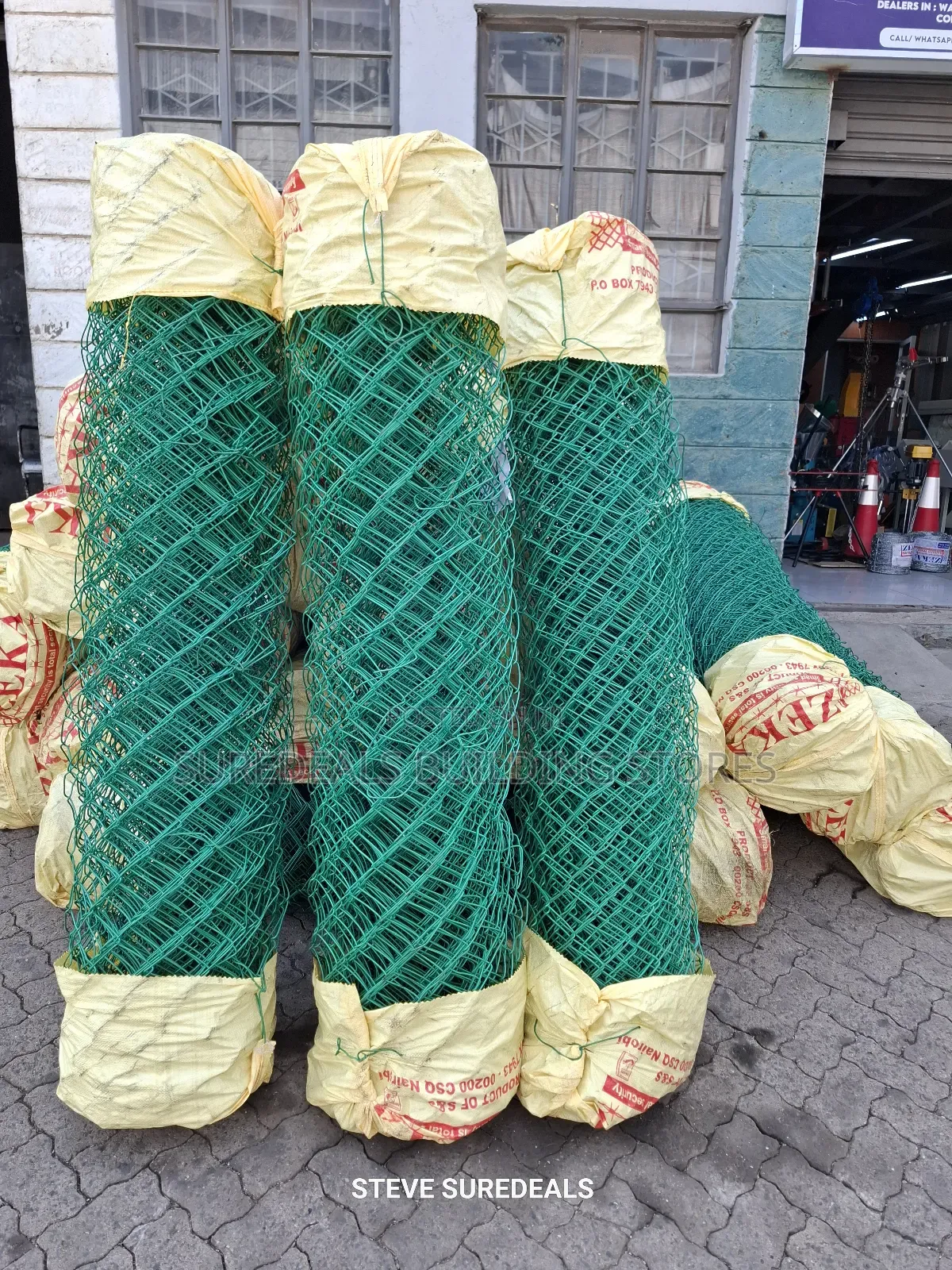 PVC-Coated Chain-Link Fencing. 5ft by 18mtrs