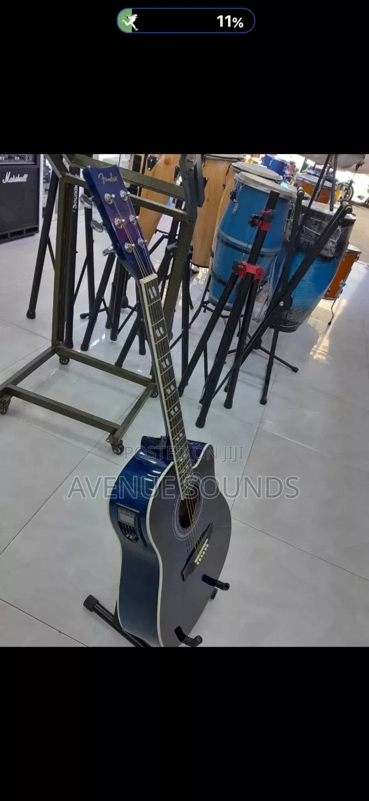 Semi Acoustic Size 41 Proffesional Fender Guitar