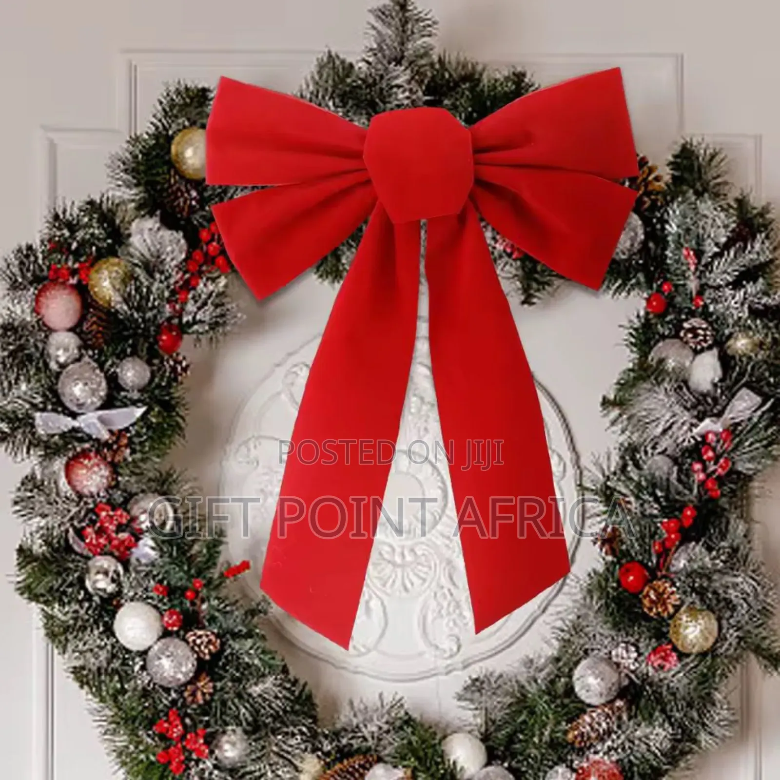 Large Christmas Bow Red Velvet Bow Christmas Tree Topper Decorations
