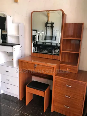 Dressers: Modern Vanity Dressing Table With Mirror And Stool