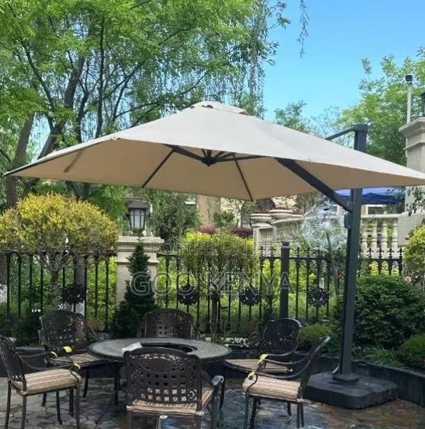 Home Sun Umbrella; Lighting Garden Parasol With Durable Frame - thumbnail 2