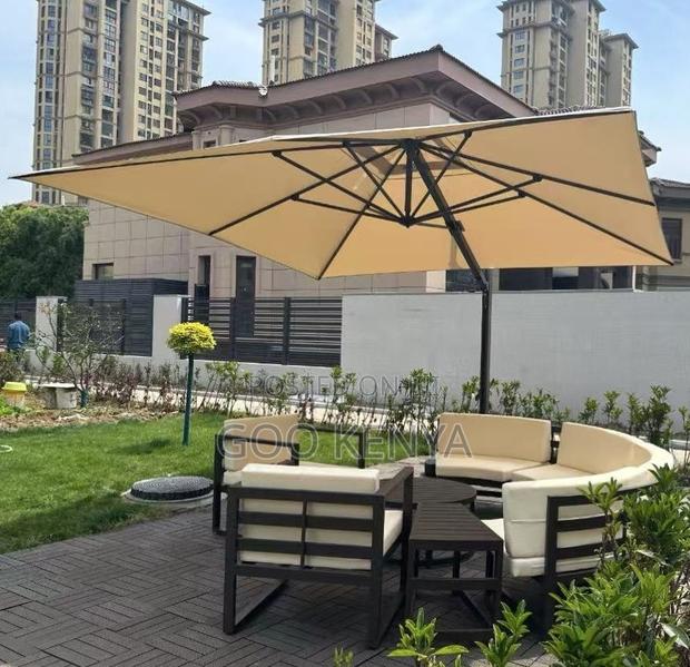 Home Sun Umbrella; Lighting Garden Parasol With Durable Frame - thumbnail 5