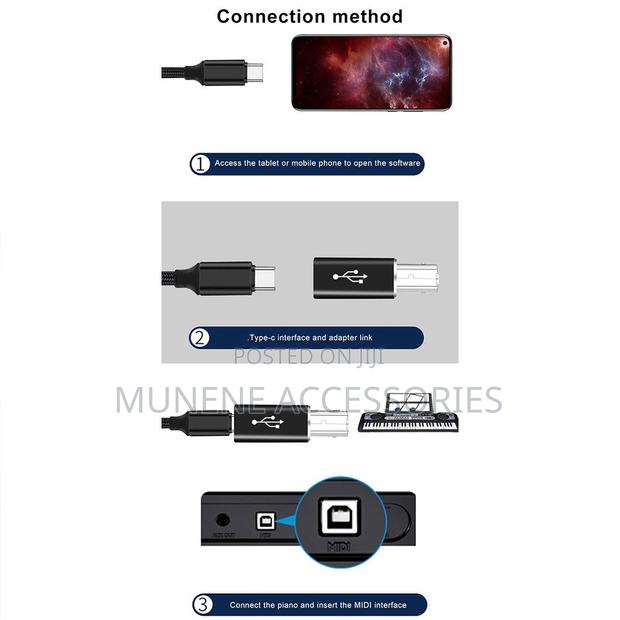 Usb Type-C to Printer Cable Adapter Port Converter for Piano Printer - thumbnail 4