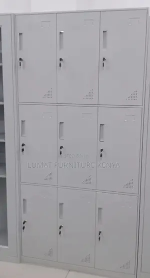 School 9 Lockers Cabinet