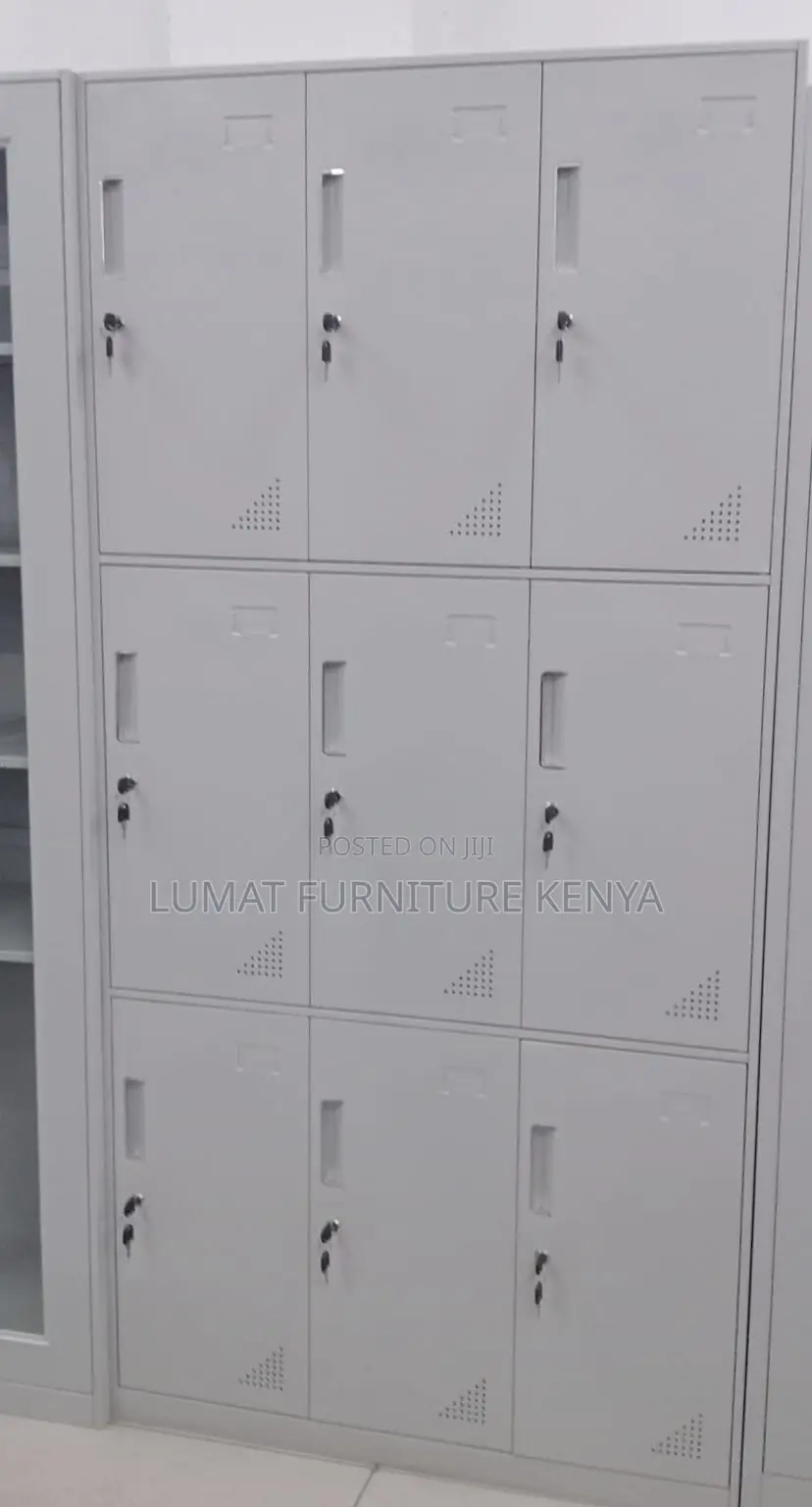 School 9 Lockers Cabinet