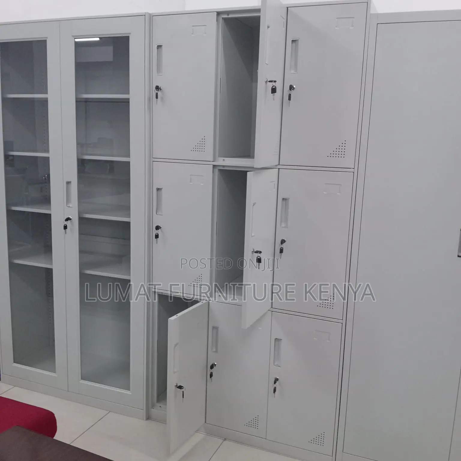 School 9 Lockers Cabinet
