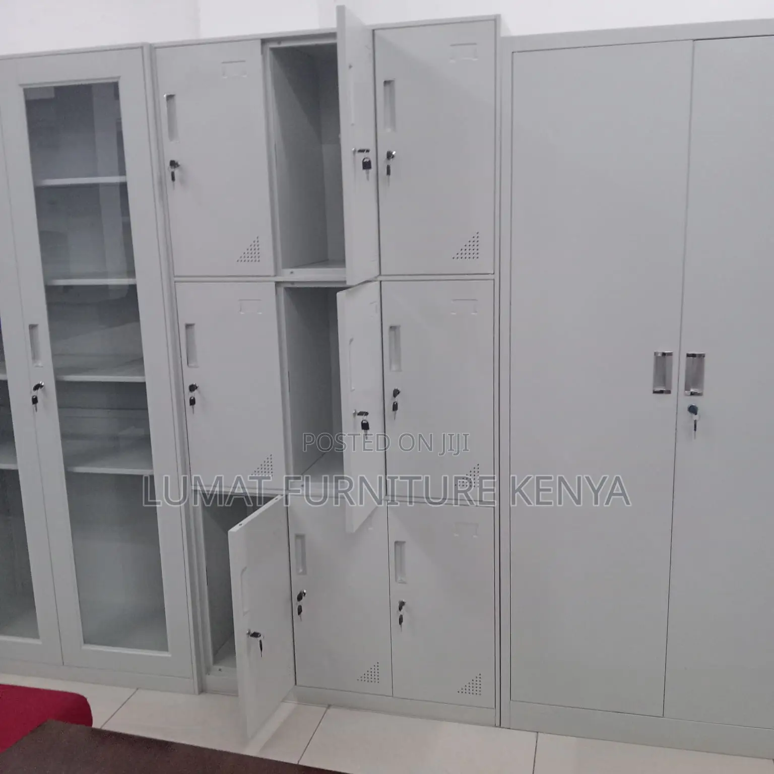 School 9 Lockers Cabinet