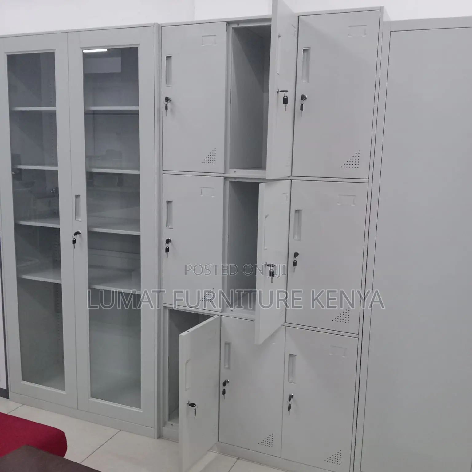 School 9 Lockers Cabinet