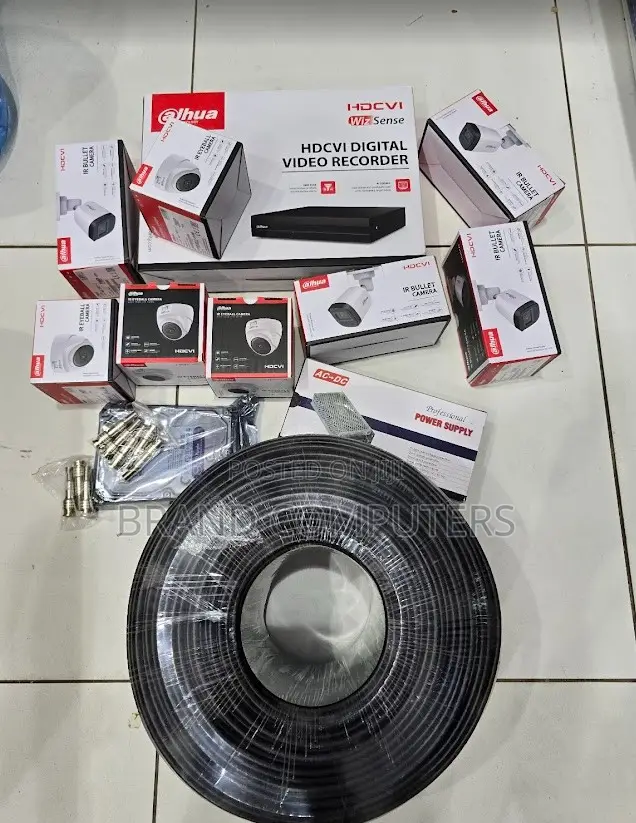 8 Cameras Dahua Complete Full Package