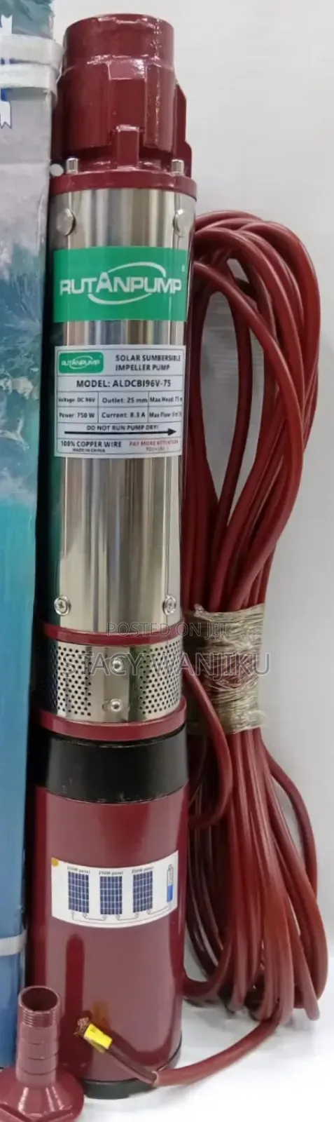 75m Meters Rutan Solar Pump