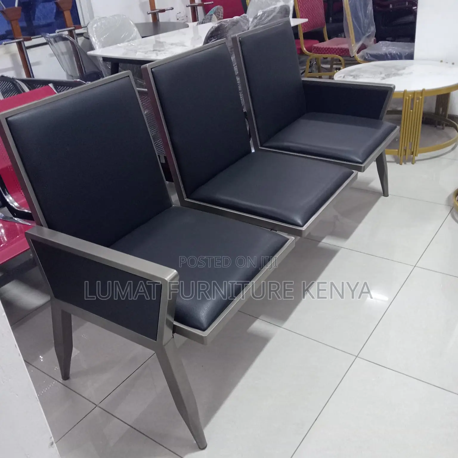 3-Seater Padded Bench