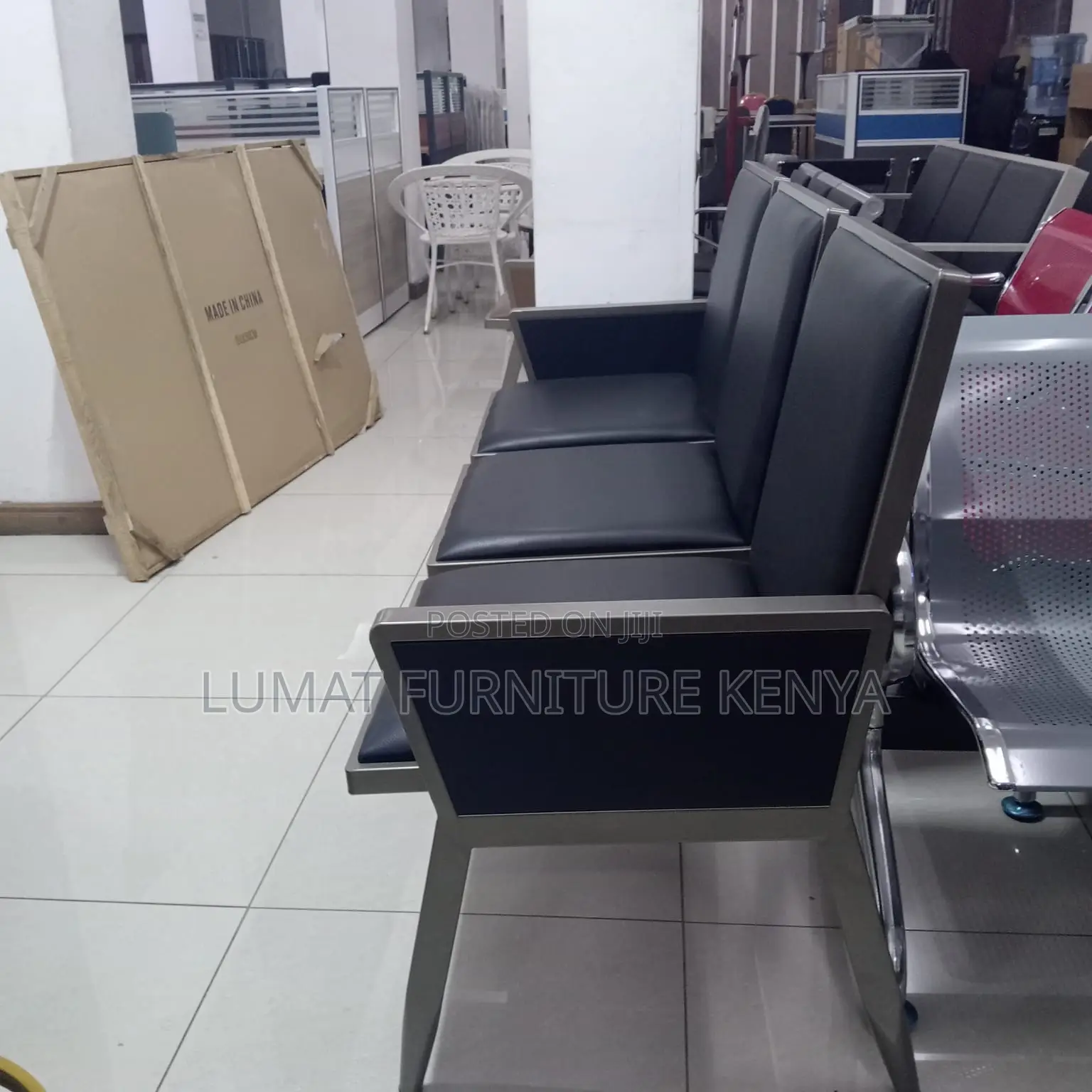 3-Seater Padded Bench