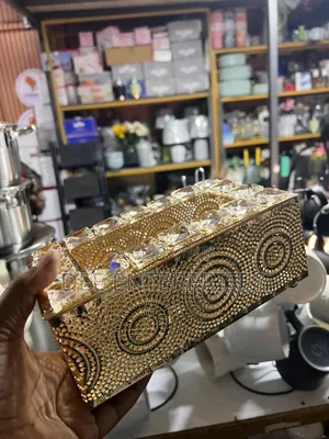 Gold Like Crystal Serviette Holder
