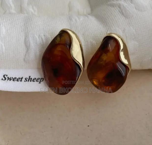 Brown Cute Earrings - thumbnail 2