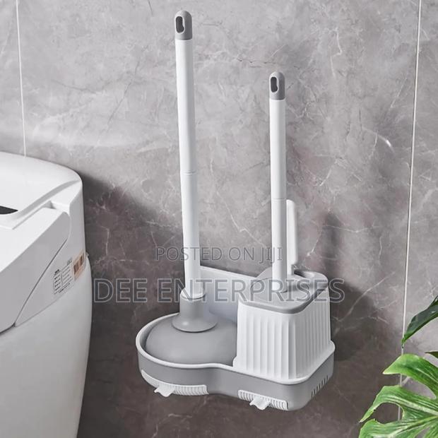3 in 1 Toilet Brush Plunger Set
