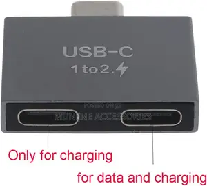 Usb C Male to Dual Female Splitter Adapter for Usb C Pd