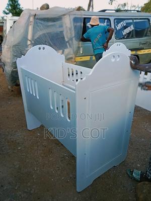 White MDF Baby Cot - main view