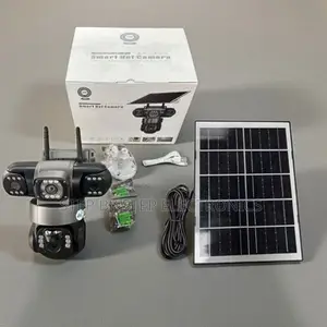 Full-Color Night Vision 4g PTZ Triple Lens Solar CCTV Security Camera