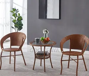 Home Dining Set; Budget-Friendly Patio 2-Seater Set for Backyard