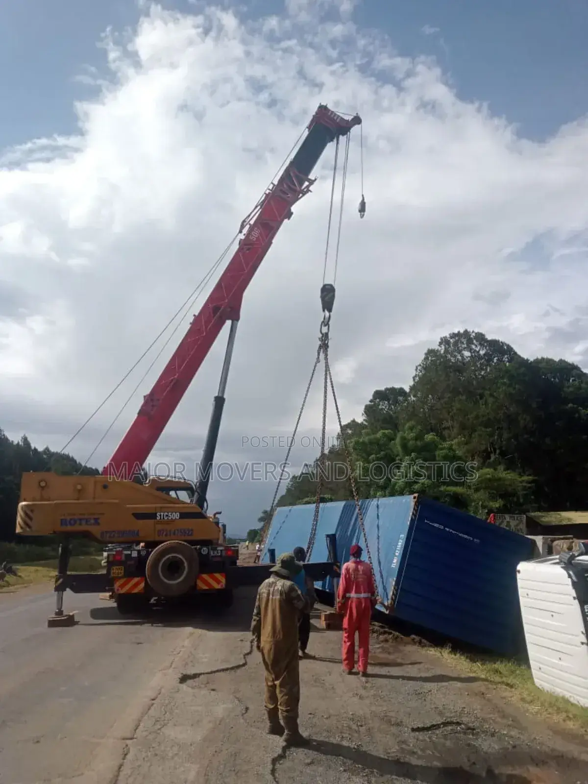 Crane for Hoisting Services Available.
