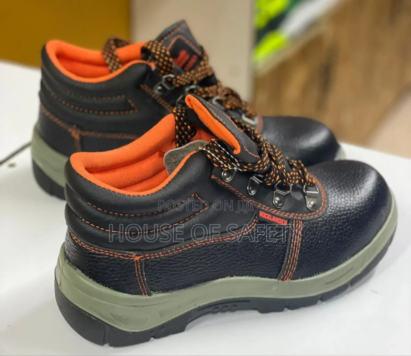 Outside Leather Inside in Colour Orange Shoes