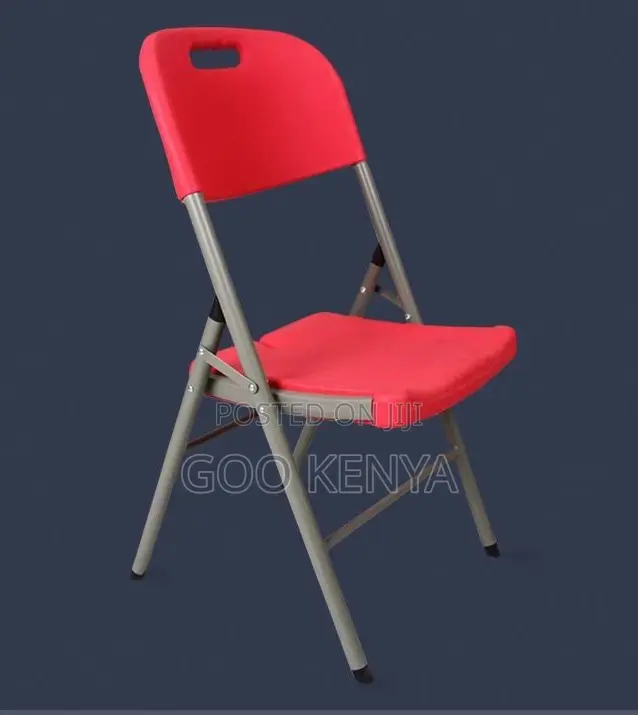 Home Chair; Event-Ready Plastic Folding Chair With Metal Frame