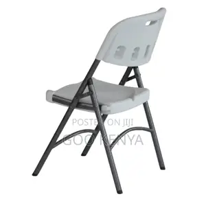 Home Chair; Event-Ready Plastic Folding Chair With Metal Frame