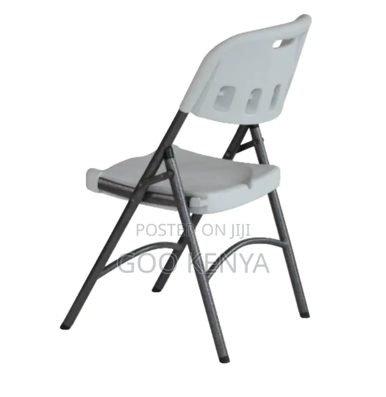 Home Chair; Event-Ready Plastic Folding Chair With Metal Frame