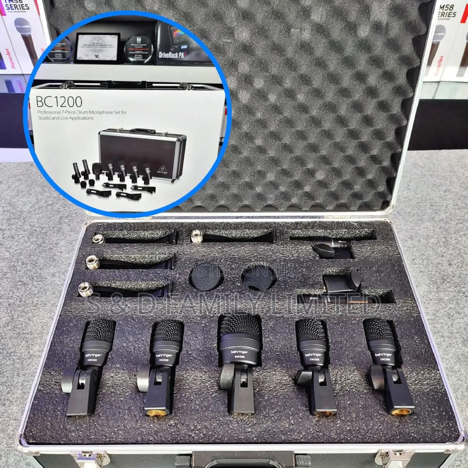 Behringer Bc1200 Professional 7-Piece Drum Microphone Set