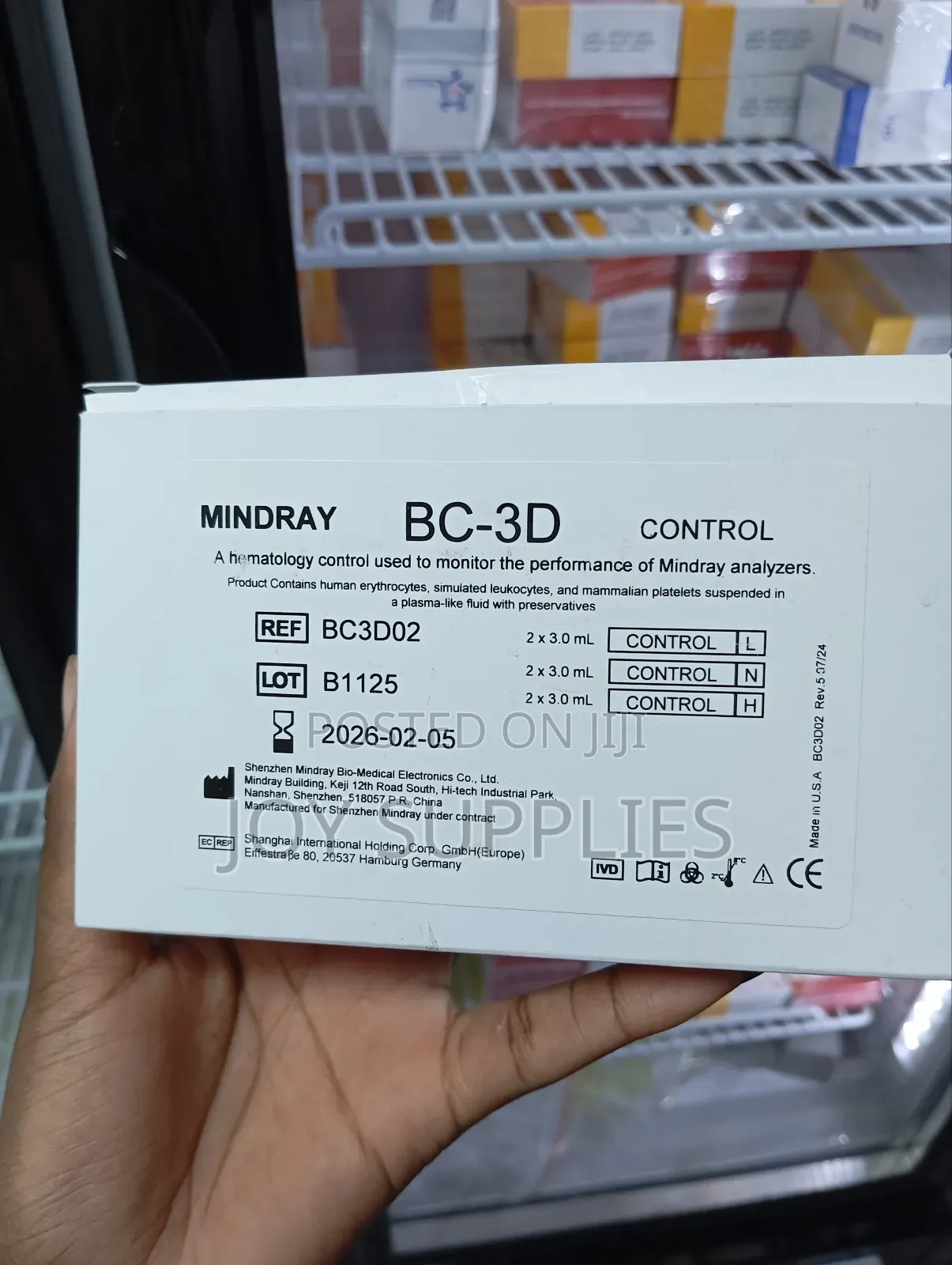 Hematology Tri-Pack Controls Mindray