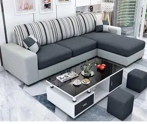 Home Sofa; Large Luxury 7-Seater L-Shaped Couch for Family Lounge