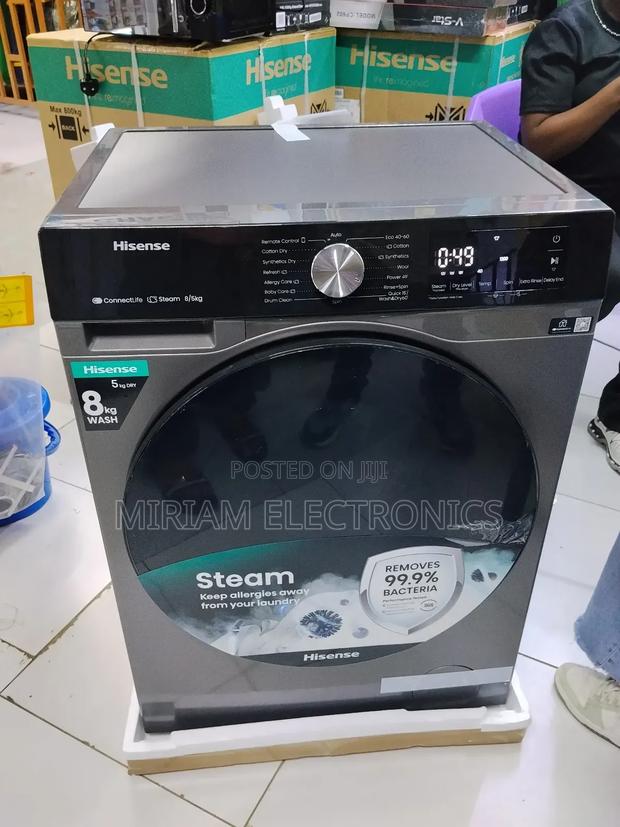 Hisense 8kg Washing Machine and 5kh Dryer Front Load - main view