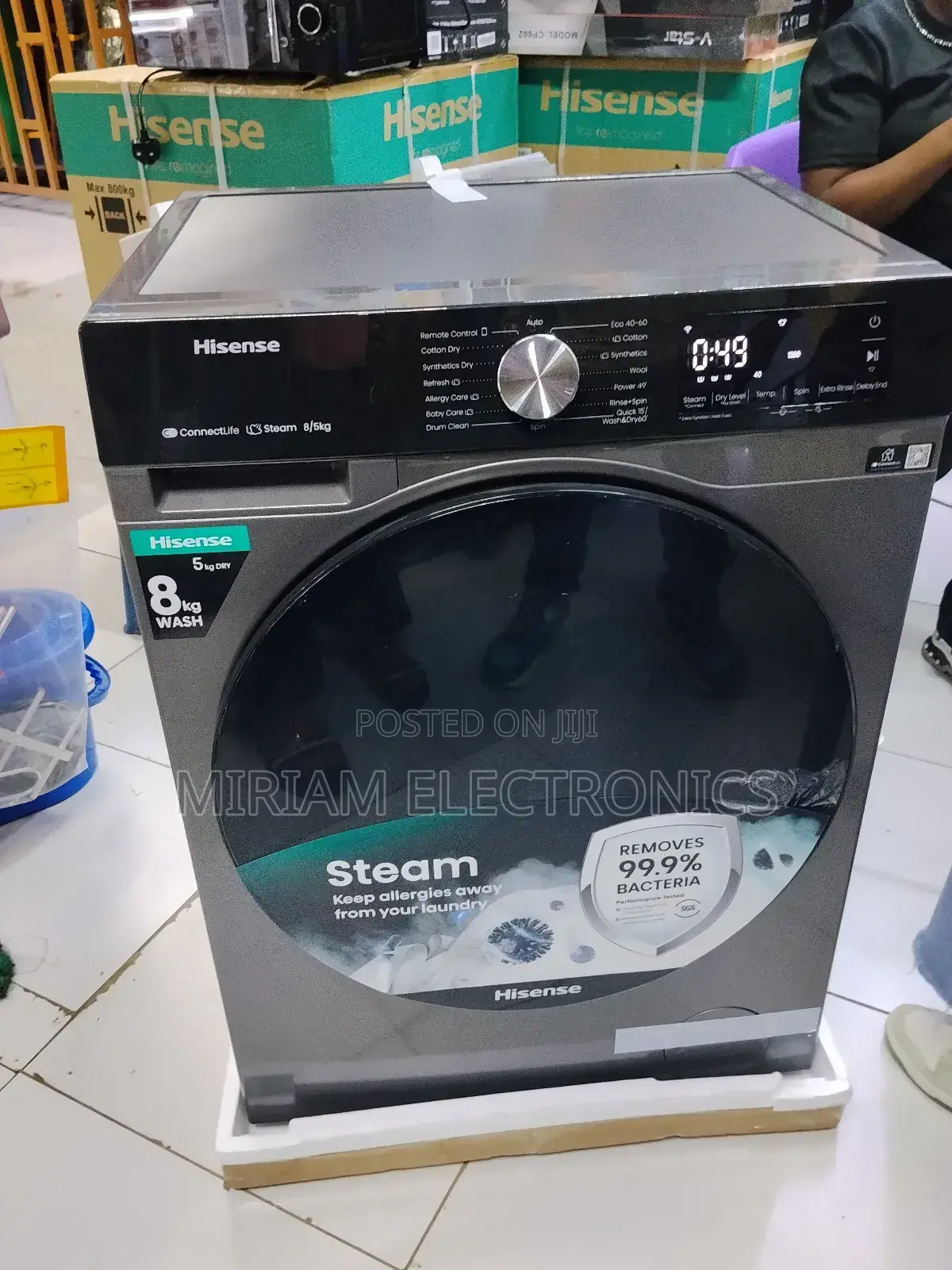 Hisense 8kg Washing Machine and 5kh Dryer Front Load