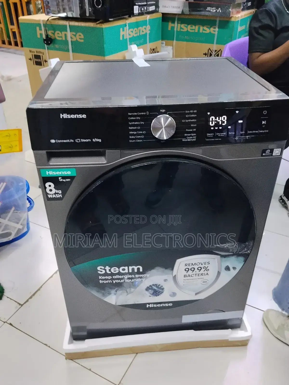 Hisense 8kg Washing Machine and 5kh Dryer Front Load