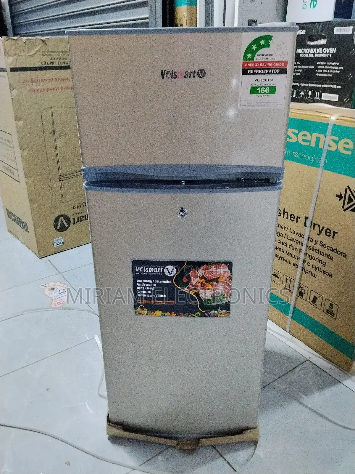 Vol Smart Bdc108,108 Litres Double Door Fridge