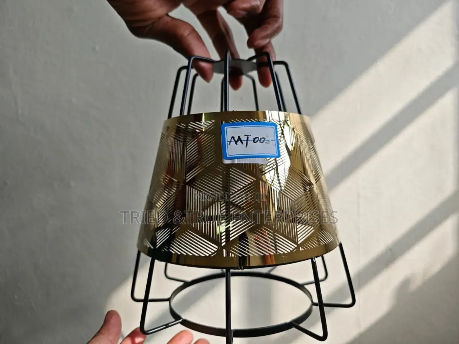 Unique Geometric Metal Lampshade Single Pendant Light Yf4
