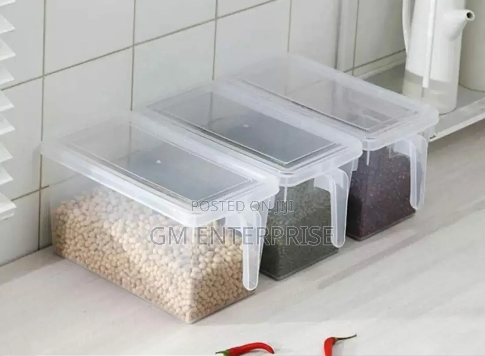 Fridge/Cereal Containers With Handle