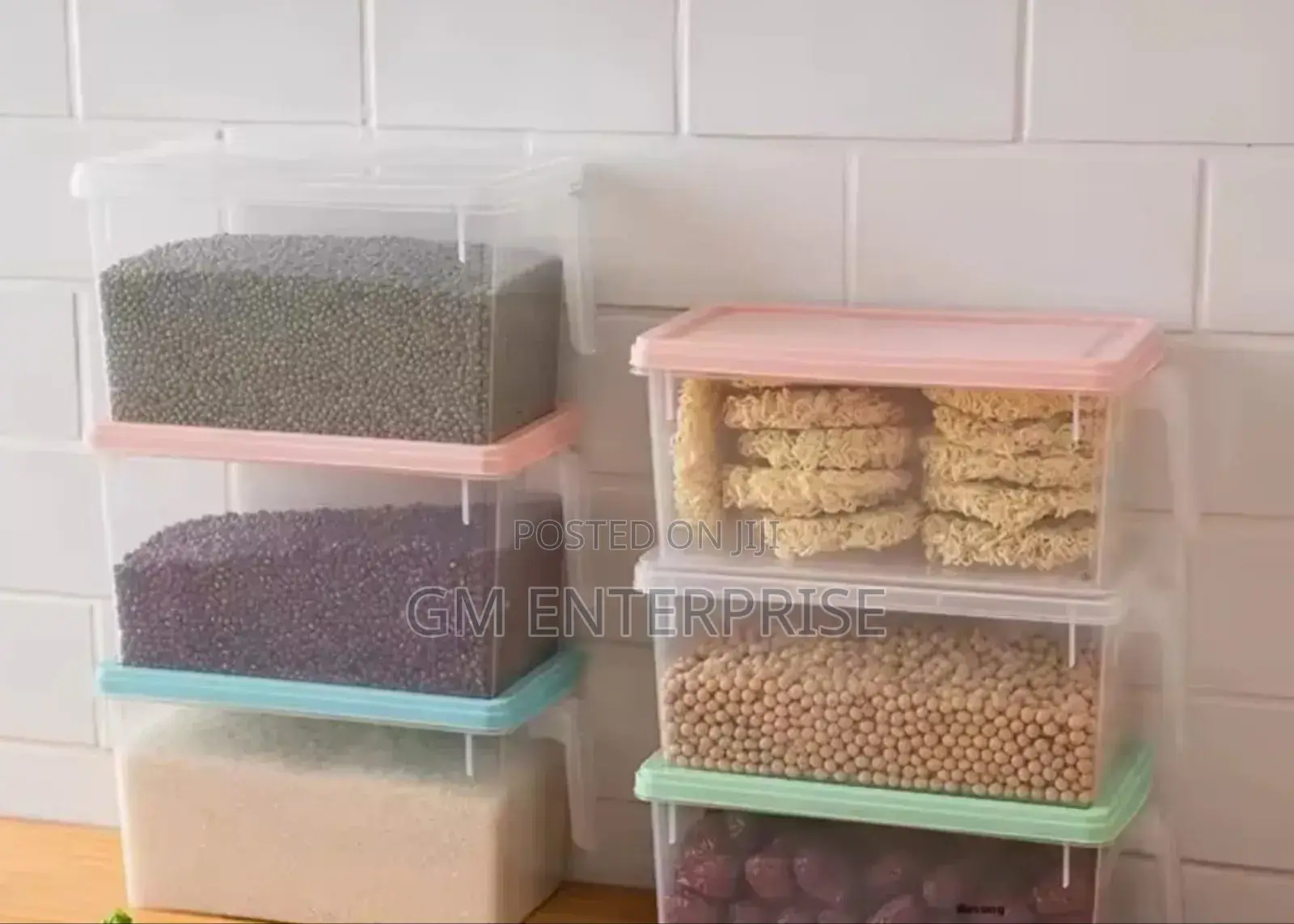 Fridge/Cereal Containers With Handle