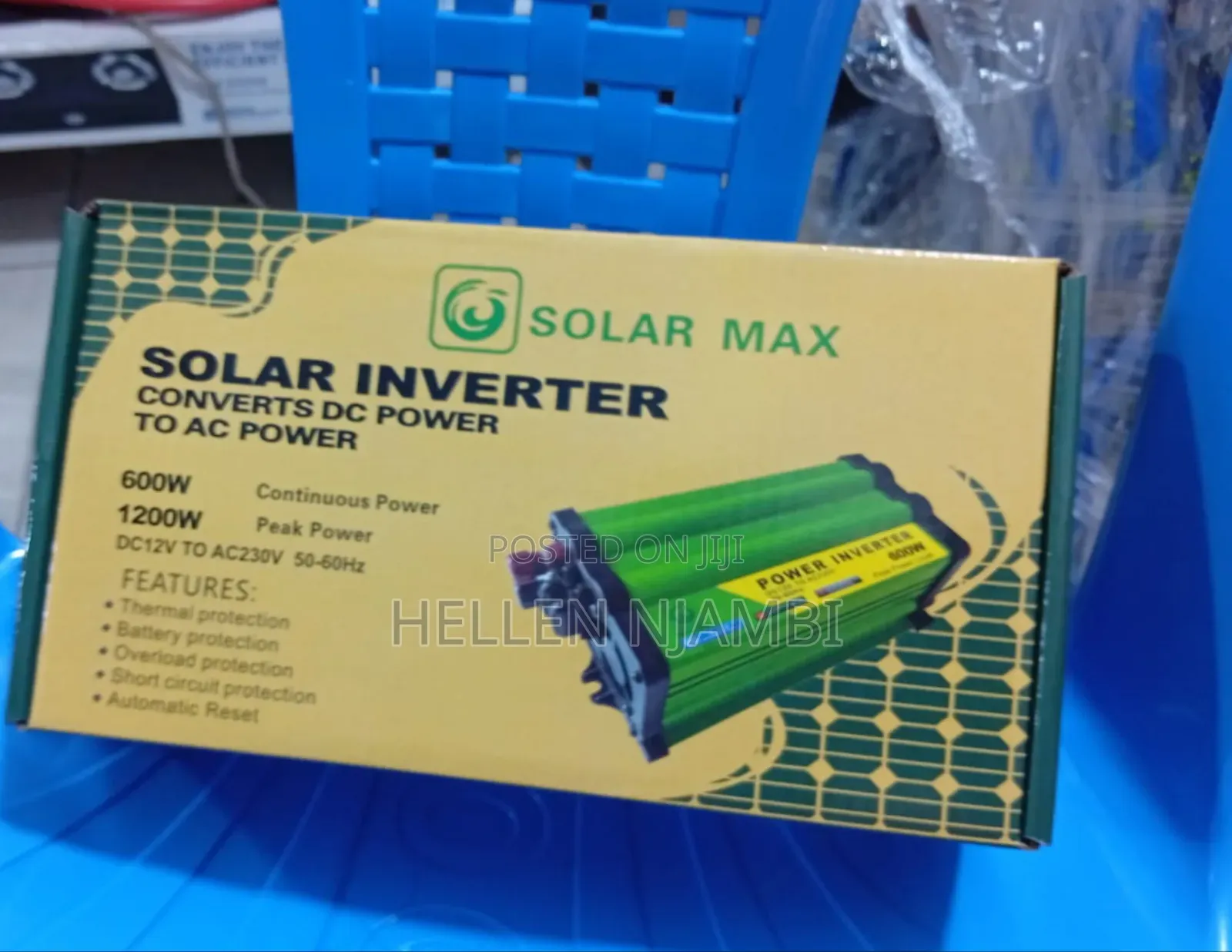 600w Solar Inverter - Converts Dc to Ac Power