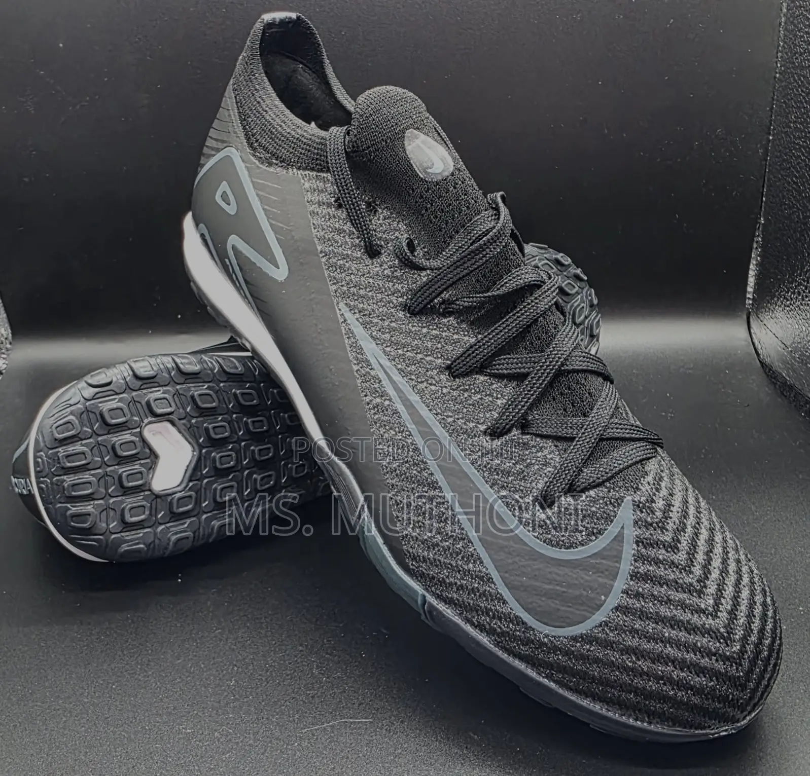 Nike Air Zoom Mercurial Vapor 16 Elite Tf Football Boot Black