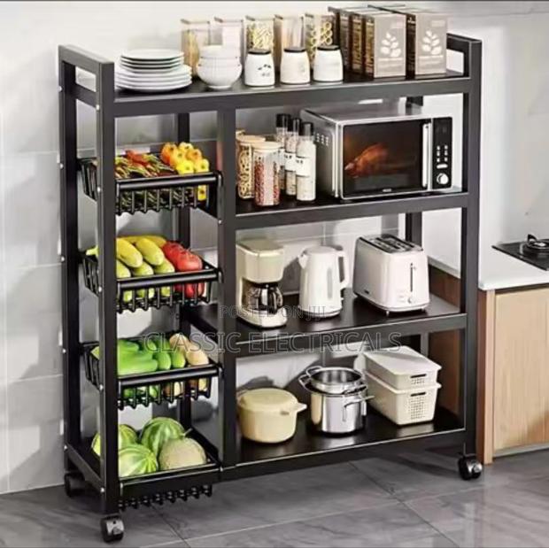 Multifunctional Metallic Kitchen Rack