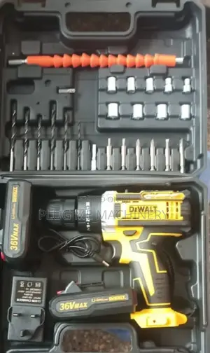 Rechargeable Dewalt 36v Drill Box With Two Batteries Kit