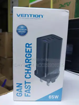 Vention 65w Gan Usb C Charger 3 Ports (C+C+A) PPS Pd Fast Charger