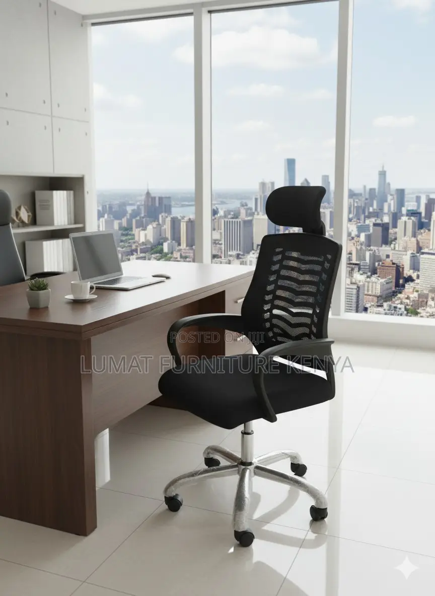 Premium Mesh Chair With Headrest