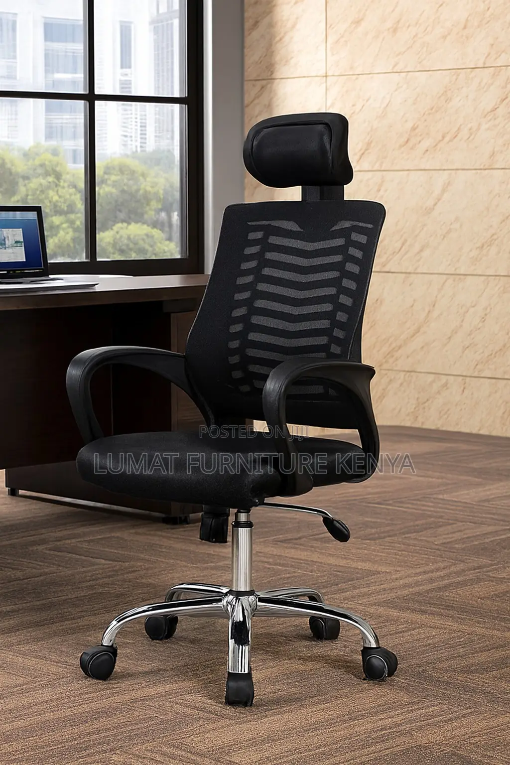 Premium Mesh Chair With Headrest