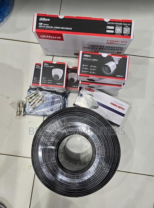 Complete Dahua 8 Cameras Channel CCTV Package 2mp Camera Accessories - main view