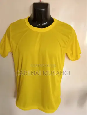 Yellow Polyester Promotion T-Shirts