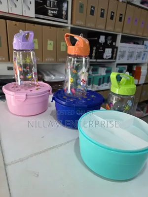 2pcs Cartoon Themed Kids Lunch Box +Water Bottle