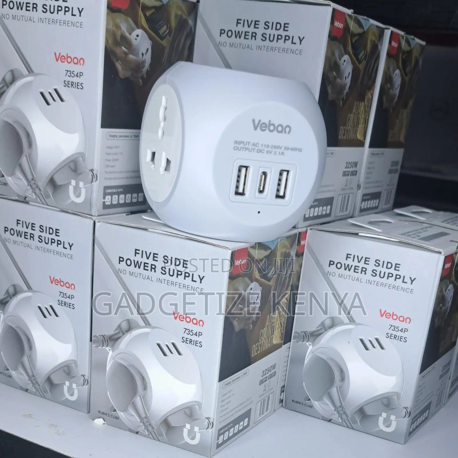 Veban Multi Port Rubik’S Cube Power Supply